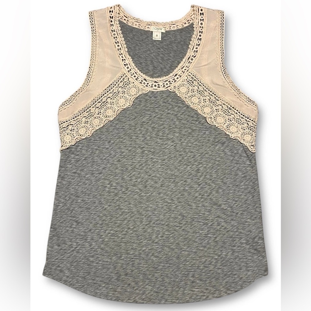 J.Crew Cream Lace Sleeveless Tank Top Women’s Size Medium
